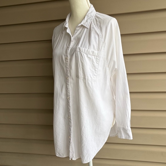 •Aerie• Pool-to-Party Linen Blend Cover Up/Shirt - Size Small - Picture 3 of 7